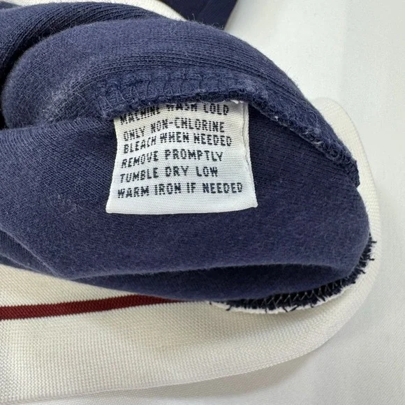 Polo Ralph Lauren Mens XXL Full Zip Blue White Track Jacket Pony Preppy - Picture 8 of 13